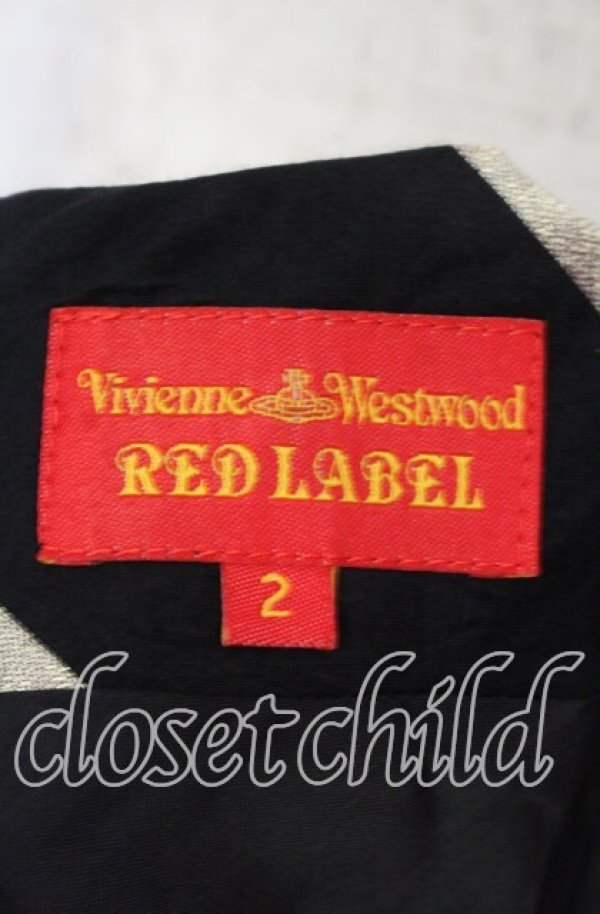 画像5: ヴィヴィアンウエストウッド 中古 / グリッターストライプドレス 2 ブラックｘシャンパンゴールド  O-25-11-23-025-op-YM-OS (5)