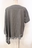 画像4: ヴィヴィアンウエストウッド 中古 / ブロッキングボーダーワイドカットソー 00 グレーｘライトグレー  O-25-11-23-026-to-YM-OS (4)
