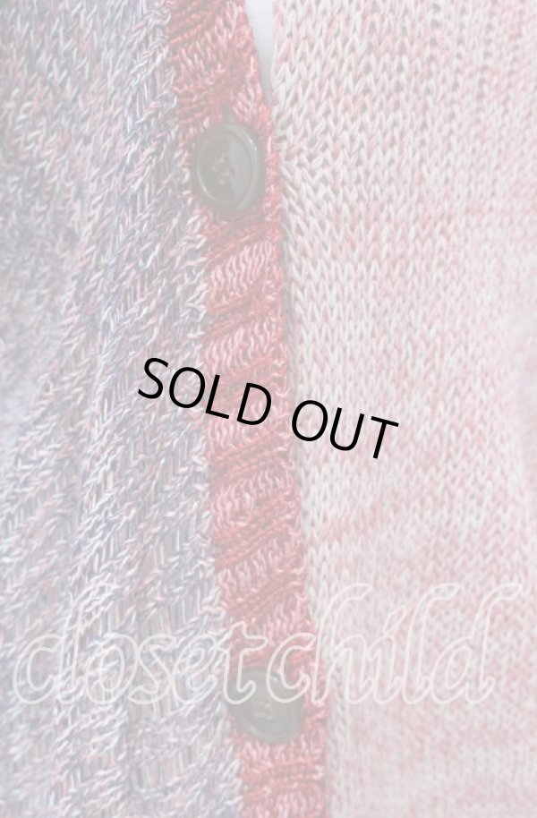 画像2: ヴィヴィアンウエストウッド 中古 / バイカラーローゲージニットカーディガン 2 ピンクベージュ  O-25-11-23-027-to-YM-OS (2)