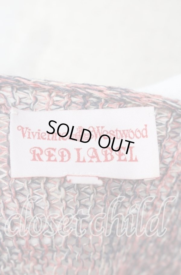 画像5: ヴィヴィアンウエストウッド 中古 / バイカラーローゲージニットカーディガン 2 ピンクベージュ  O-25-11-23-027-to-YM-OS (5)