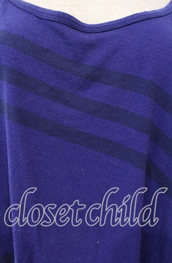 画像2: ANGLOMANIA 中古 / ノースリーブ変形カットソー 38 ブルー  O-25-11-23-028-to-YM-OS (2)