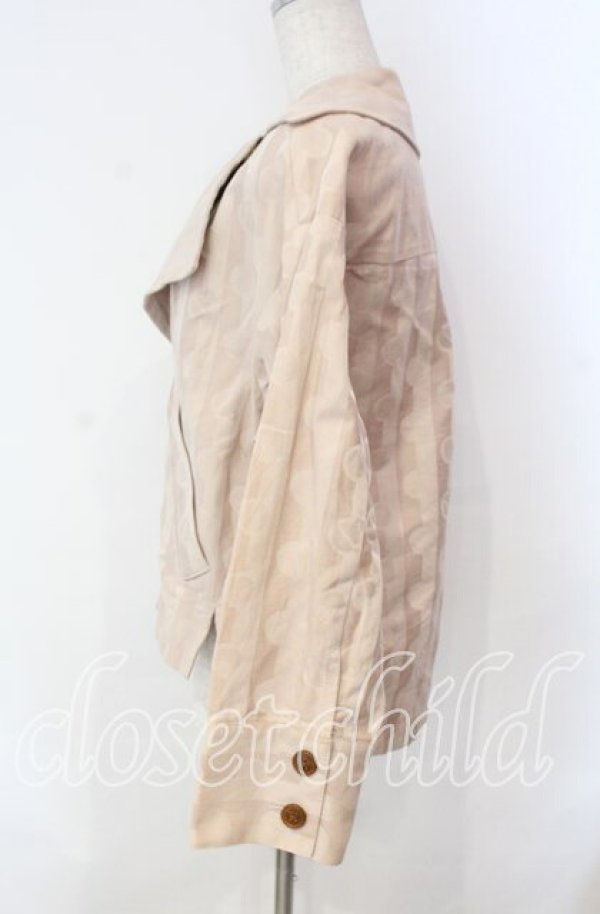 画像5: ヴィヴィアンウエストウッド 中古 / ムーンチャートストライプジャケット 2 ピンクベージュ  O-25-11-23-003-jc-YM-OS (5)