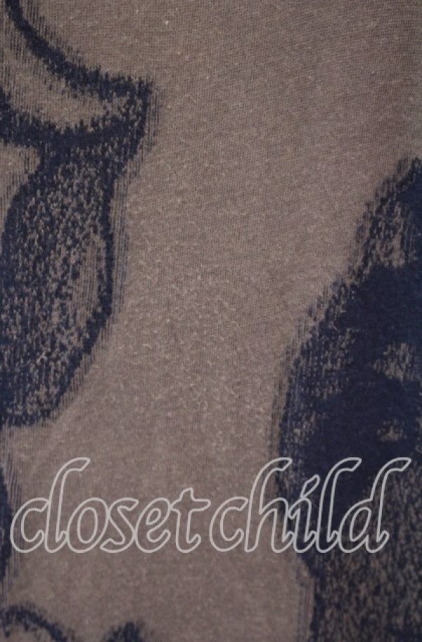 画像2: ヴィヴィアンウエストウッド 中古 / 総柄ニットワンピース 2 チャコール  O-25-11-23-029-op-YM-OS (2)