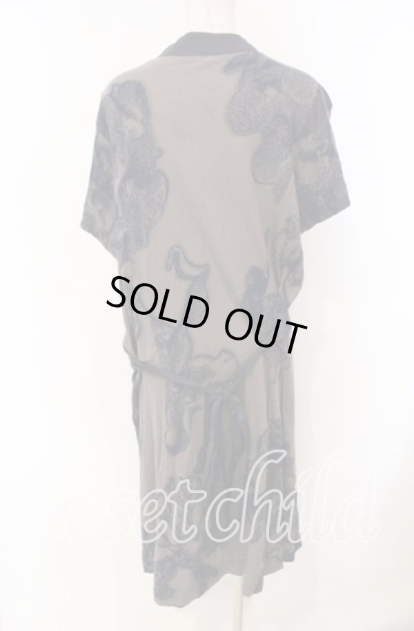 画像5: ヴィヴィアンウエストウッド 中古 / 総柄ニットワンピース 2 チャコール  O-25-11-23-029-op-YM-OS (5)