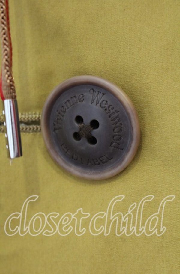 画像2: ヴィヴィアンウエストウッド 中古 / オーバーサイズブルゾン 00 マスタード  O-25-11-23-001-jc-YM-OS (2)