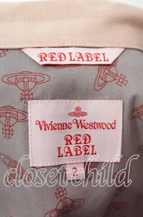 画像7: ヴィヴィアンウエストウッド 中古 / ムーンチャートストライプジャケット 2 ピンクベージュ  O-25-11-23-003-jc-YM-OS (7)