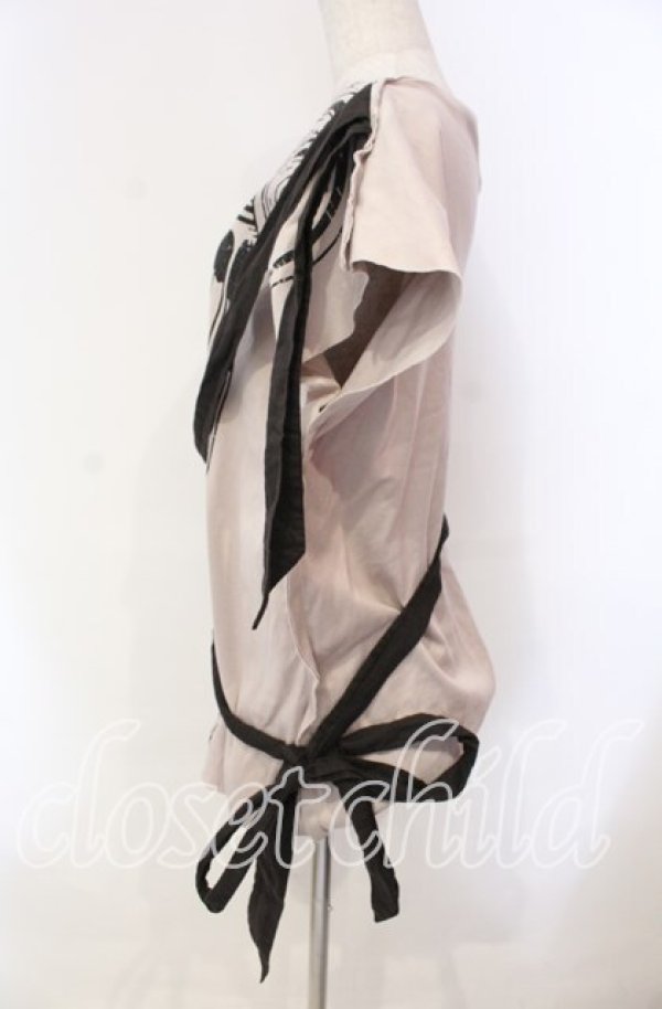 画像2: ヴィヴィアンウエストウッド 中古 / ピラースクエアカットソー 00 ベージュ  O-25-11-23-033-ts-YM-OS (2)