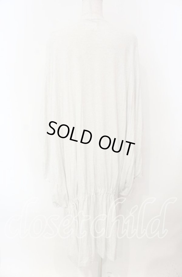 画像4: ANGLOMANIA 中古 / シャーリングバルーンカットワンピース 38 ライトグレー  O-25-11-23-034-to-YM-ZH (4)