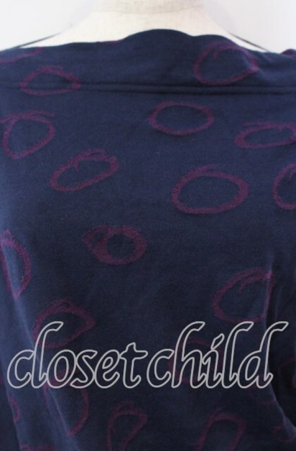 画像2: ヴィヴィアンウエストウッド 中古 / CHOICE レオリングス変形カットソー 2 ネイビーｘパープル  O-25-11-23-036-to-YM-OS (2)