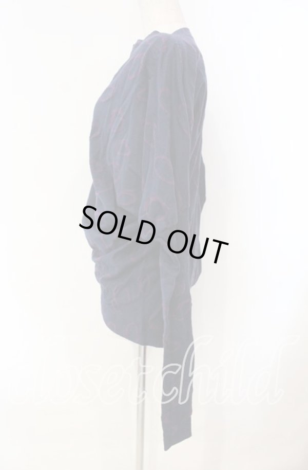 画像3: ヴィヴィアンウエストウッド 中古 / CHOICE レオリングス変形カットソー 2 ネイビーｘパープル  O-25-11-23-036-to-YM-OS (3)