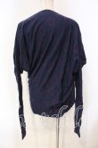 画像4: ヴィヴィアンウエストウッド 中古 / CHOICE レオリングス変形カットソー 2 ネイビーｘパープル  O-25-11-23-036-to-YM-OS (4)