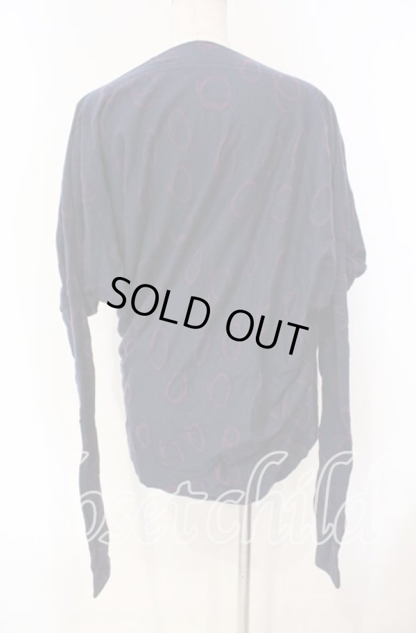 画像4: ヴィヴィアンウエストウッド 中古 / CHOICE レオリングス変形カットソー 2 ネイビーｘパープル  O-25-11-23-036-to-YM-OS (4)