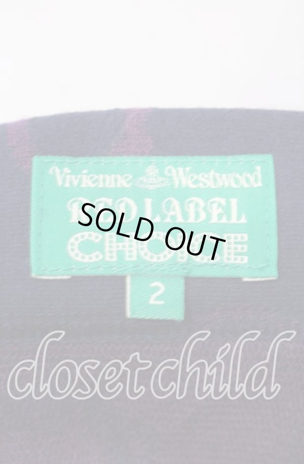 画像5: ヴィヴィアンウエストウッド 中古 / CHOICE レオリングス変形カットソー 2 ネイビーｘパープル  O-25-11-23-036-to-YM-OS (5)