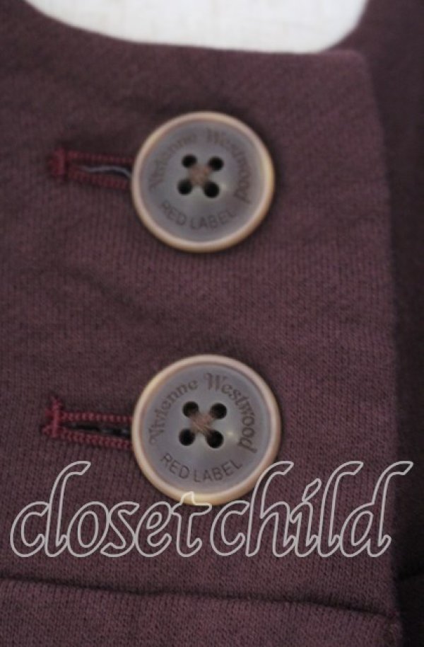 画像2: ヴィヴィアンウエストウッド 中古 / ビッグシルエットフーディ 00 ボルドー  O-25-11-23-004-co-YM-OS (2)