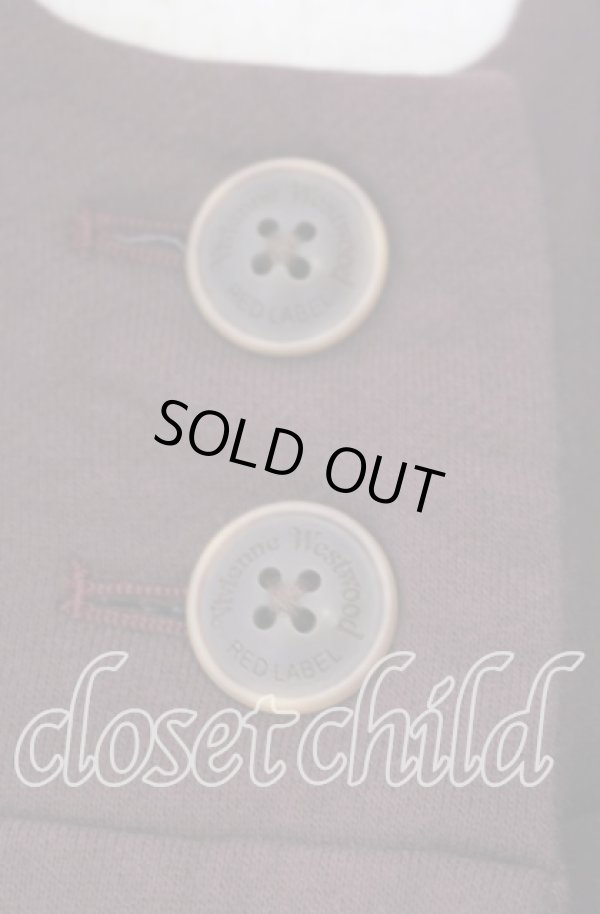 画像2: ヴィヴィアンウエストウッド 中古 / ビッグシルエットフーディ 00 ボルドー  O-25-11-23-004-co-YM-ZH (2)