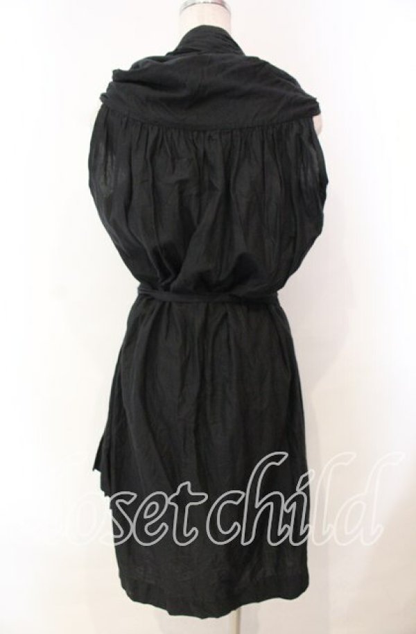 画像4: ヴィヴィアンウエストウッド 中古 / 変形ラップワンピース 3 ブラック  O-25-11-23-037-op-YM-OS (4)