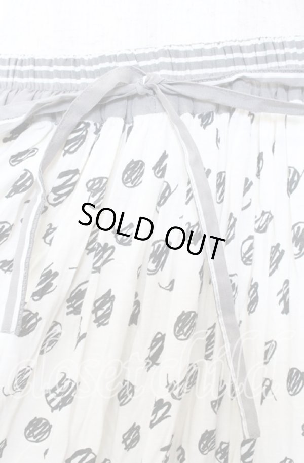 画像2: ヴィヴィアンウエストウッド 中古 / 総柄イージースカート M アイボリー  O-25-11-23-039-sk-YM-ZH (2)