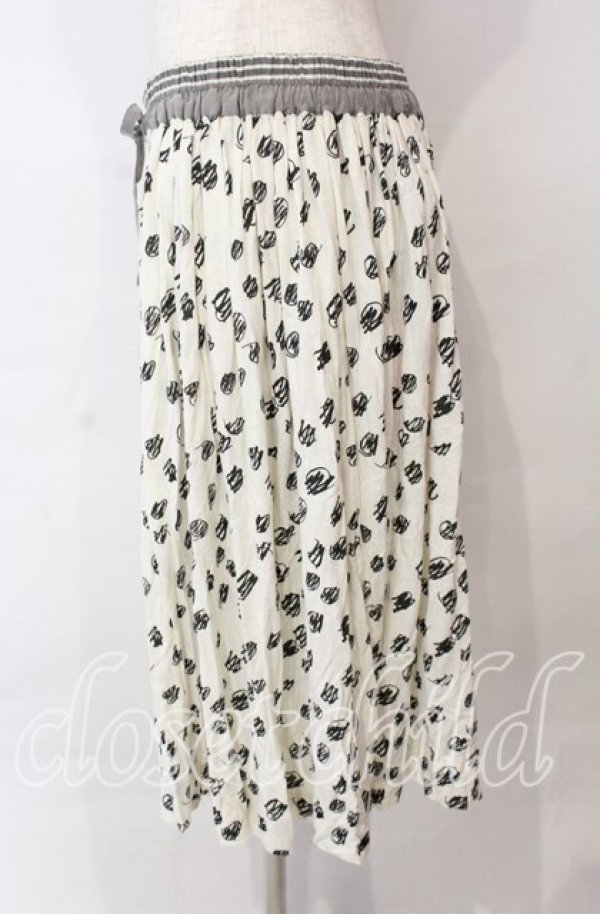 画像3: ヴィヴィアンウエストウッド 中古 / 総柄イージースカート M アイボリー  O-25-11-23-039-sk-YM-OS (3)
