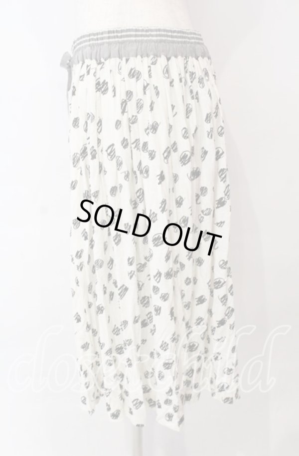 画像3: ヴィヴィアンウエストウッド 中古 / 総柄イージースカート M アイボリー  O-25-11-23-039-sk-YM-ZH (3)