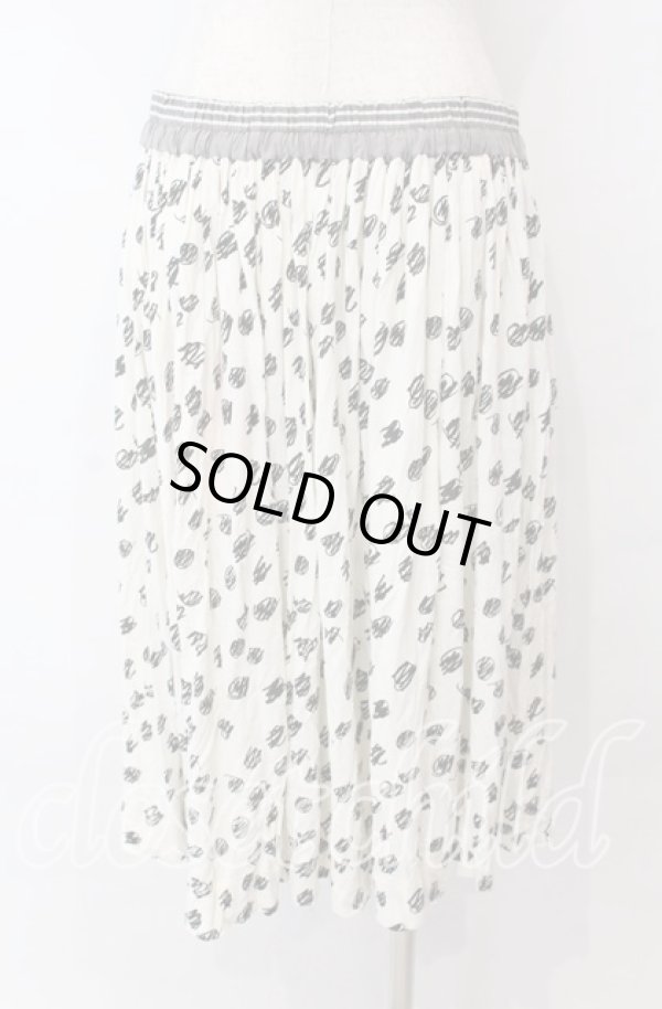 画像4: ヴィヴィアンウエストウッド 中古 / 総柄イージースカート M アイボリー  O-25-11-23-039-sk-YM-ZH (4)