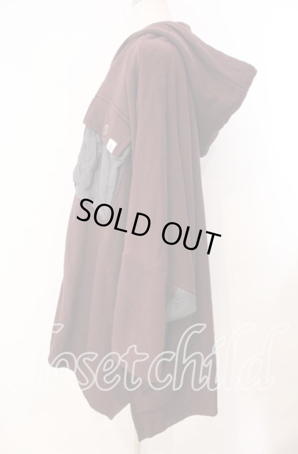 画像4: ヴィヴィアンウエストウッド 中古 / ビッグシルエットフーディ 00 ボルドー  O-25-11-23-004-co-YM-ZH (4)