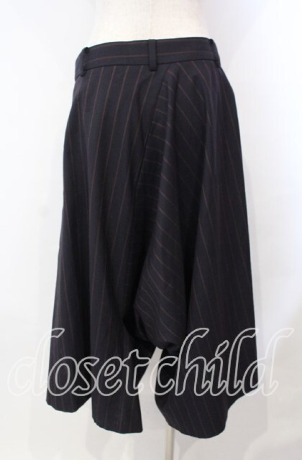 画像4: ヴィヴィアンウエストウッド 中古 / 変形サルエルパンツ 3 ネイビーｘパープル  O-25-11-23-041-pa-YM-OS (4)