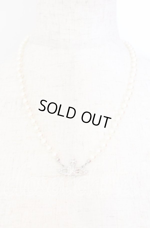 画像2: ヴィヴィアンウエストウッド 中古 / ミニバスパールネックレス  シルバー  O-25-11-23-042-nl-YM-OS (2)