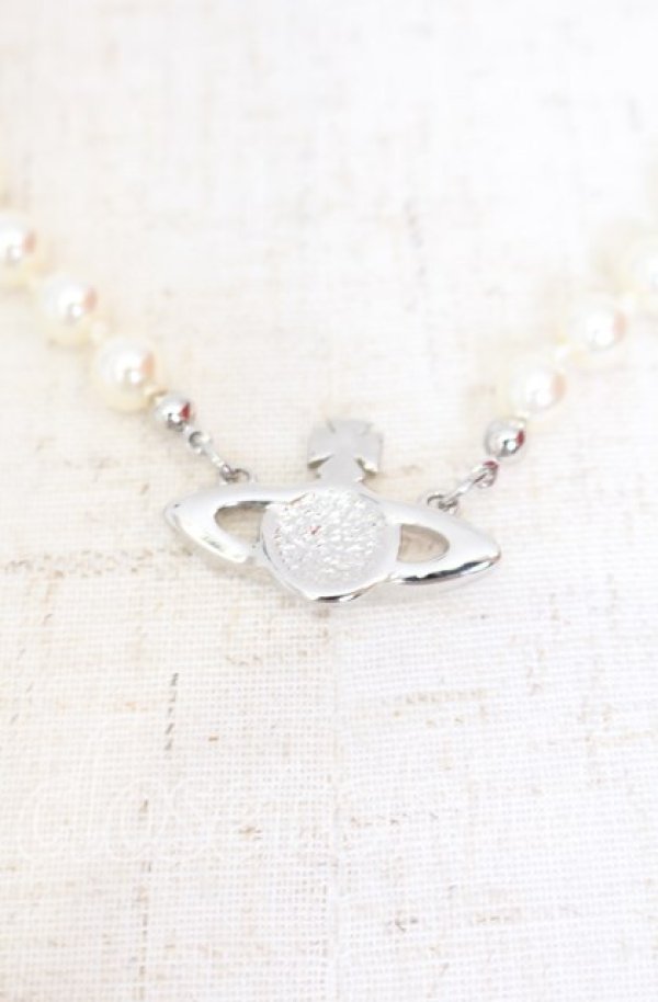 画像3: ヴィヴィアンウエストウッド 中古 / ミニバスパールネックレス  シルバー  O-25-11-23-042-nl-YM-OS (3)