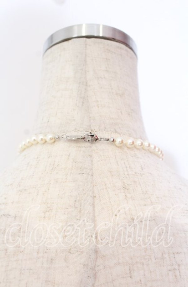 画像4: ヴィヴィアンウエストウッド 中古 / ミニバスパールネックレス  シルバー  O-25-11-23-042-nl-YM-OS (4)