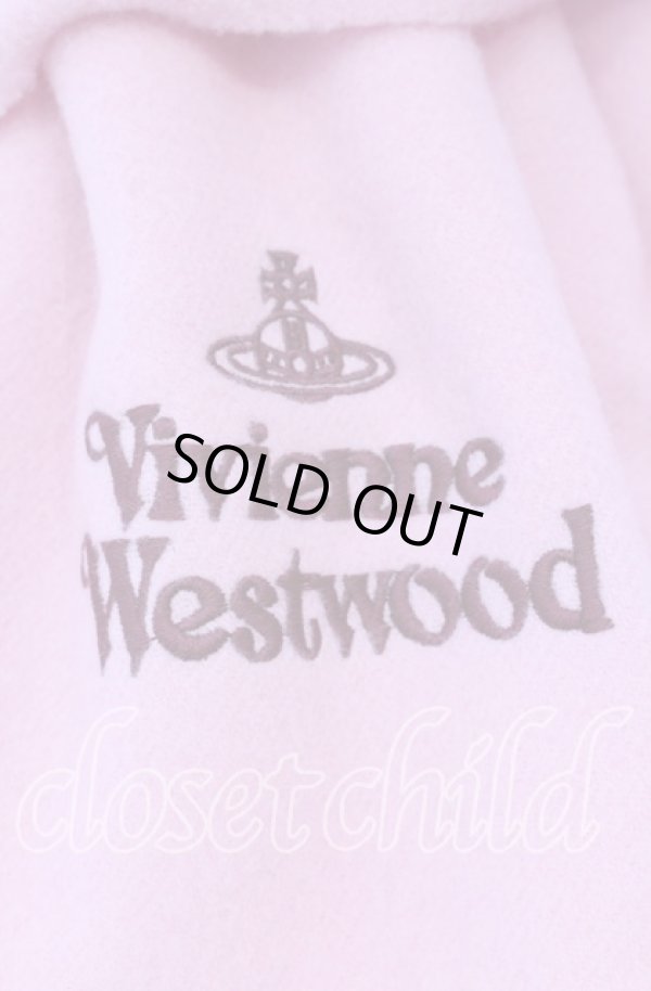 画像2: ヴィヴィアンウエストウッド 中古 / エンブロイダリーロゴマフラー  ピンク  O-25-11-23-044-gd-YM-OS (2)