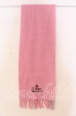画像3: ヴィヴィアンウエストウッド 中古 / エンブロイダリーロゴマフラー  ピンク  O-25-11-23-044-gd-YM-OS (3)