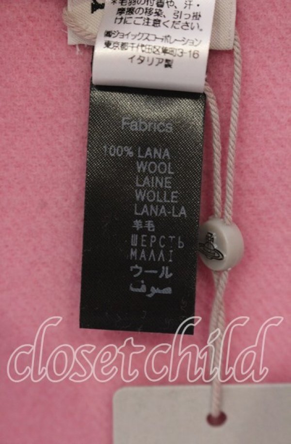 画像5: ヴィヴィアンウエストウッド 中古 / エンブロイダリーロゴマフラー  ピンク  O-25-11-23-044-gd-YM-OS (5)