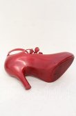画像6: ヴィヴィアンウエストウッド×Melissa 中古 / ボウ3ストラップエレベーテッドシューズ JPN24.5 EUR39 ラメレッド  O-25-11-23-047-sh-IG-OS (6)
