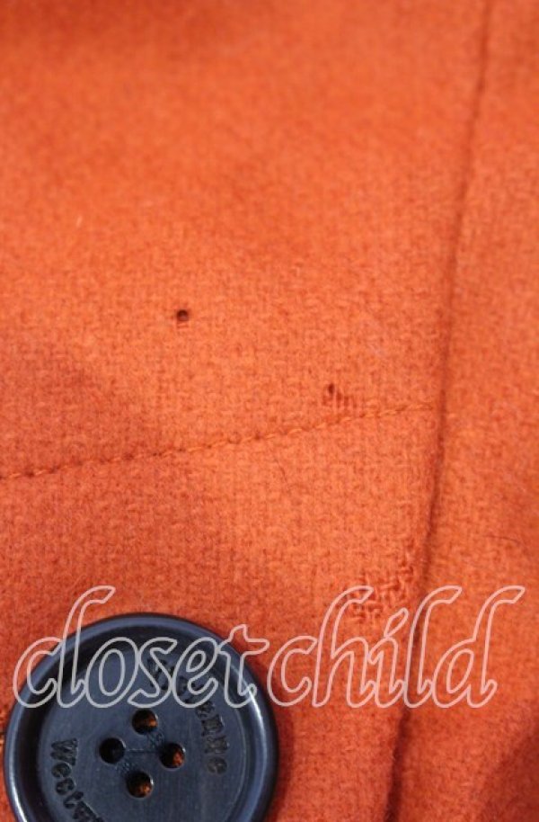 画像3: ヴィヴィアンウエストウッド 中古 / WILMA WRAP COAT コート 38 ダークオレンジ  O-25-11-23-005-co-IG-OS (3)