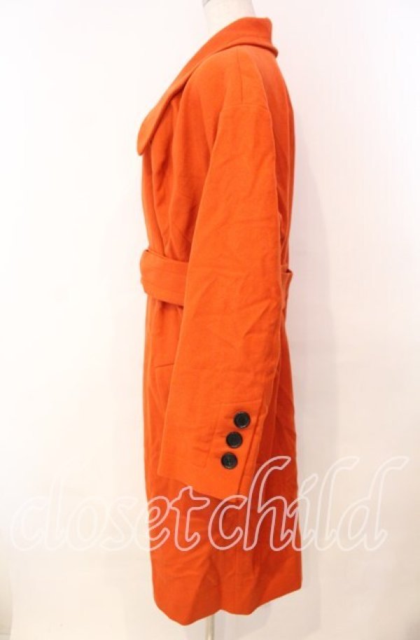画像4: ヴィヴィアンウエストウッド 中古 / WILMA WRAP COAT コート 38 ダークオレンジ  O-25-11-23-005-co-IG-OS (4)