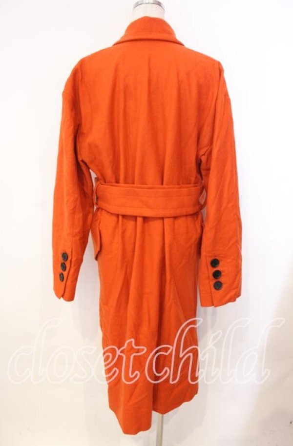 画像5: ヴィヴィアンウエストウッド 中古 / WILMA WRAP COAT コート 38 ダークオレンジ  O-25-11-23-005-co-IG-OS (5)