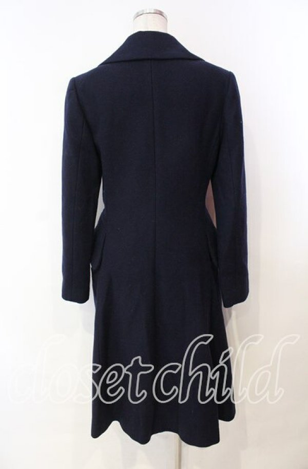 画像4: ヴィヴィアンウエストウッド 中古 / ウールメルトンラブコート M ネイビー  O-25-11-23-007-co-YM-OS (4)