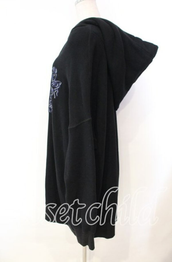 画像3: ヴィヴィアンウエストウッド 中古 / エンブレムパーカーワンピース 00 ブラック  O-25-11-23-010-op-YM-OS (3)