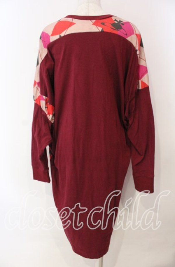 画像4: ヴィヴィアンウエストウッド 中古 / ハーレークインジャージーワンピース 00 レッド  O-25-11-23-012-op-YM-OS (4)