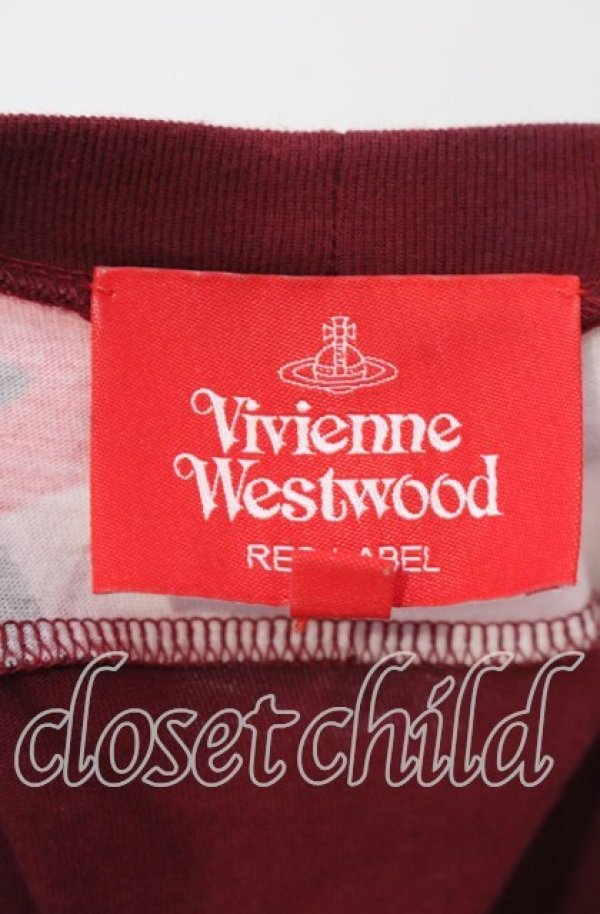 画像5: ヴィヴィアンウエストウッド 中古 / ハーレークインジャージーワンピース 00 レッド  O-25-11-23-012-op-YM-OS (5)