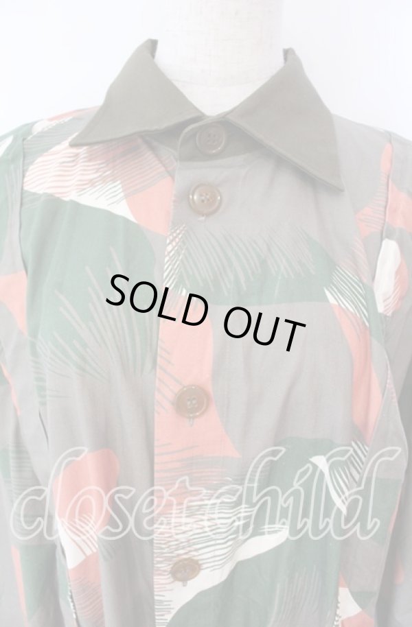 画像2: ヴィヴィアンウエストウッド MAN 中古 / CAMOUFLAGE SQUARE SHIRT（カモフラージュスクエアシャツ）ジャケット  モス  O-25-11-23-002-jc-YM-ZH (2)