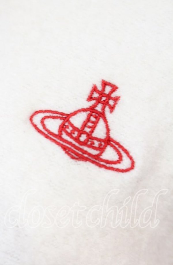 画像2: ヴィヴィアンウエストウッド 中古 / 圧縮ブークレーカラーブロックフーディー  ホワイト×ブラック×レッド  O-25-11-23-015-to-IG-OS (2)