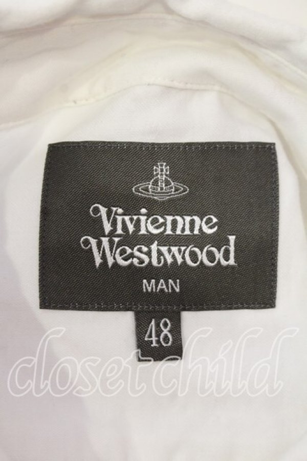 画像6: ヴィヴィアンウエストウッド MAN 中古 / ORIGINAL JACQUARD PETER PANシャツ（オリジナルジャガードピーターパン） 48 ホワイト  O-25-12-14-016-bl-YM-OS (6)