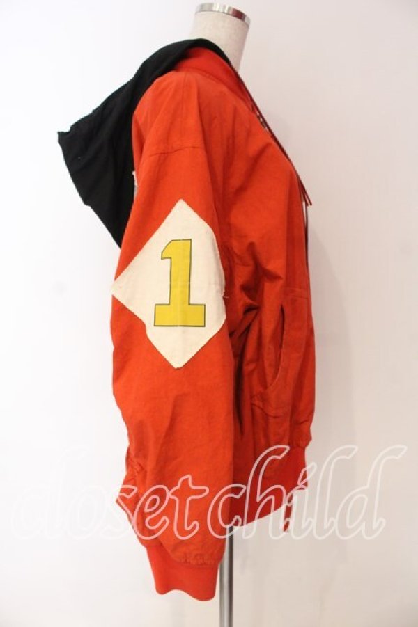 画像4: ヴィヴィアンウエストウッド 中古 / ミリタリーパッチフードジャケット 00 オレンジ  O-25-12-14-017-jc-YM-OS (4)