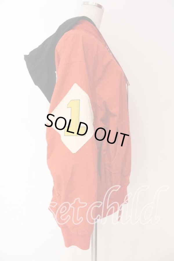 画像4: ヴィヴィアンウエストウッド 中古 / ミリタリーパッチフードジャケット 00 オレンジ  O-25-12-14-017-jc-YM-OS (4)