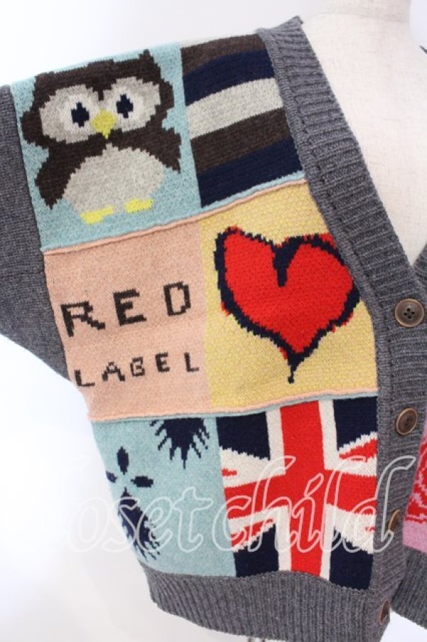 画像2: ヴィヴィアンウエストウッド 中古 / パッチワークチャンキーニット 00 グレーｘマルチ  O-25-12-14-018-to-YM-OS (2)