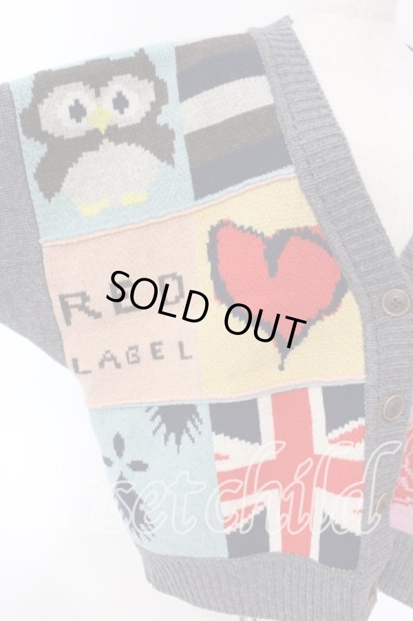 画像2: ヴィヴィアンウエストウッド 中古 / パッチワークチャンキーニット 00 グレーｘマルチ  O-25-12-14-018-to-YM-OS (2)