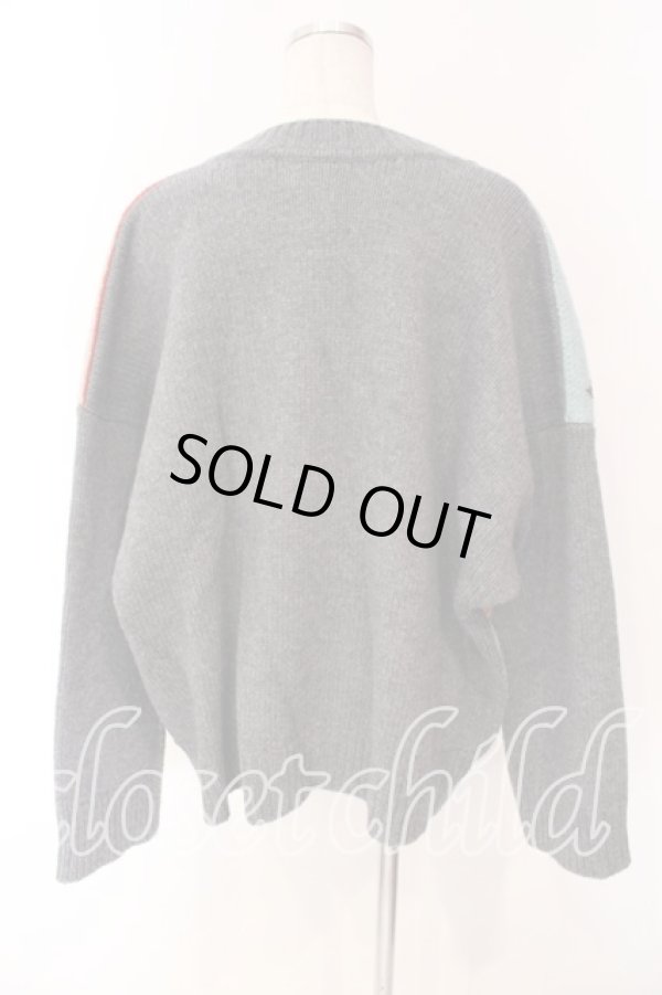 画像5: ヴィヴィアンウエストウッド 中古 / パッチワークチャンキーニット 00 グレーｘマルチ  O-25-12-14-018-to-YM-OS (5)