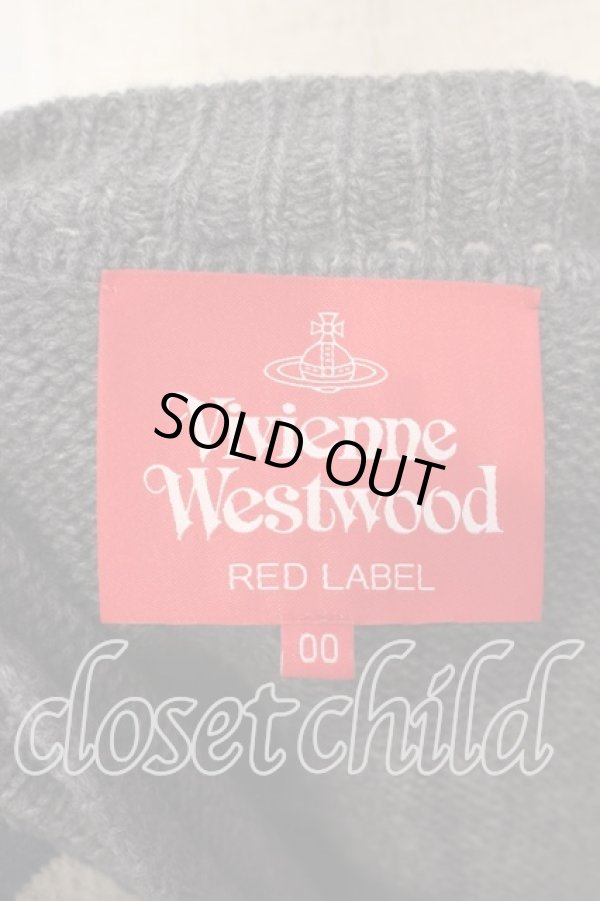 画像6: ヴィヴィアンウエストウッド 中古 / パッチワークチャンキーニット 00 グレーｘマルチ  O-25-12-14-018-to-YM-OS (6)