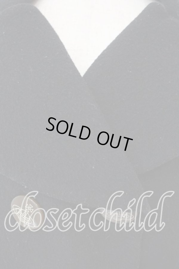 画像3: ヴィヴィアンウエストウッド 中古 / ラブ襟コート 2 ブラック  O-25-12-14-019-co-IG-OS (3)